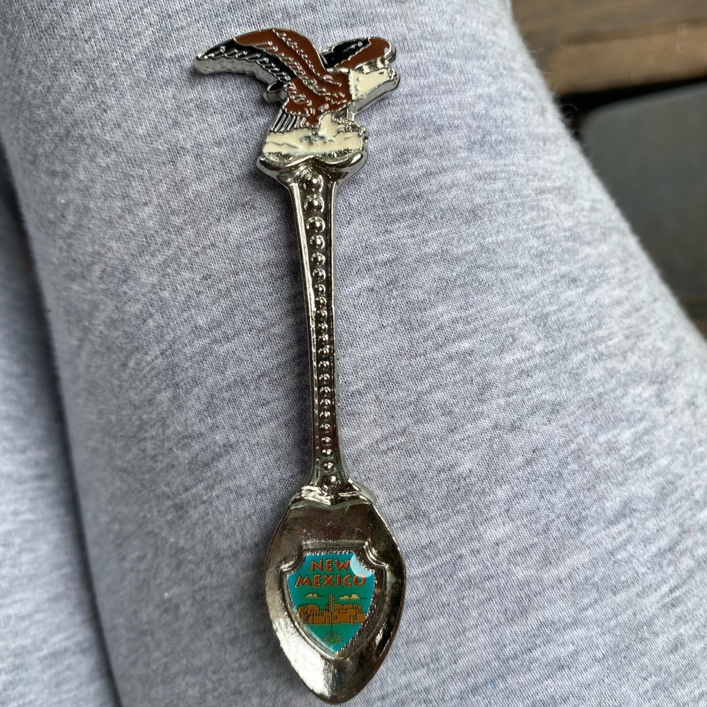 New Mexico Souvenir Spoon with Eagle Design